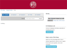 Tablet Screenshot of libguides.francis.edu
