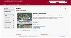 Desktop Screenshot of my.francis.edu