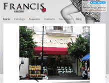 Tablet Screenshot of francis.com.mx
